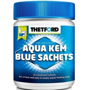 Thetford Aqua Kem kék tasakos WC-kémia Thetford Aqua Kem Blue Sachets Kihagyhatatlan ajánlat