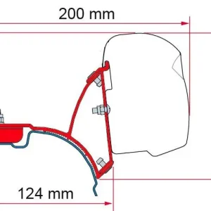 Fiamma adapterkészlet VW T5/T6 Transporter/Multivan – RHD – DB (F43) járművekhez Akció