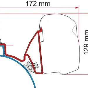 Fiamma adapter VW T5/T6 California (F43) járműhöz, fekete Vedd meg most