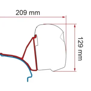 Népszerű Fiamma Kit VWT5/T6 Multivan with Rail – RHD–DB (F43) adapter