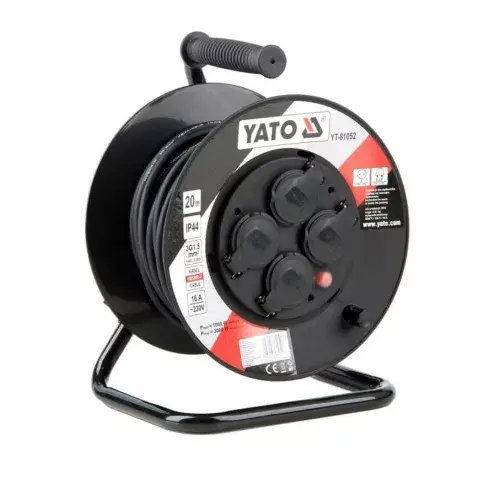 YATO Hosszabító kábeldob 3x1,5 mm IP 44 20m YT-81052 Szuper akció